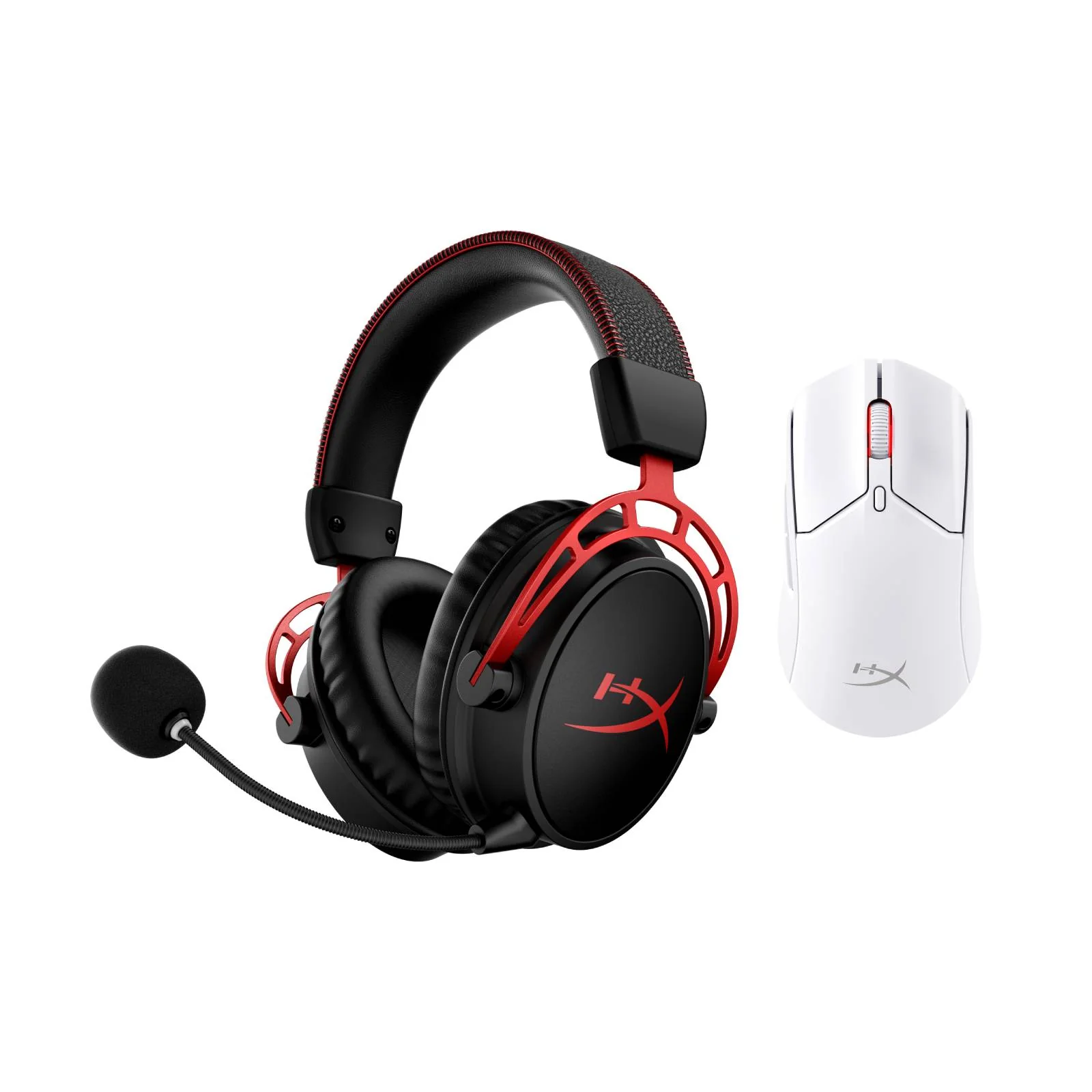 HyperX Bundle - Cloud Alpha Wireless Headset, Pulsefire Haste 2 Wireless Mouse